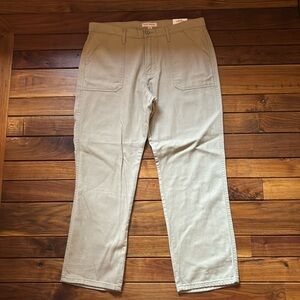 NWT Lucky Brand 90’s Loose High Rise Straight Khaki Pants 32